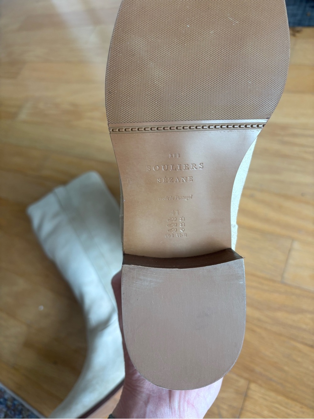 SOLD NIB Sézane Gabrielle Low Boots in Sandstone Size 10/41 - Picture 13 of 14